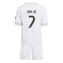 Real Madrid Vinicius Junior #7 Hjemmedraktsett Barn 2025-26 Kortermet (+ Korte bukser)